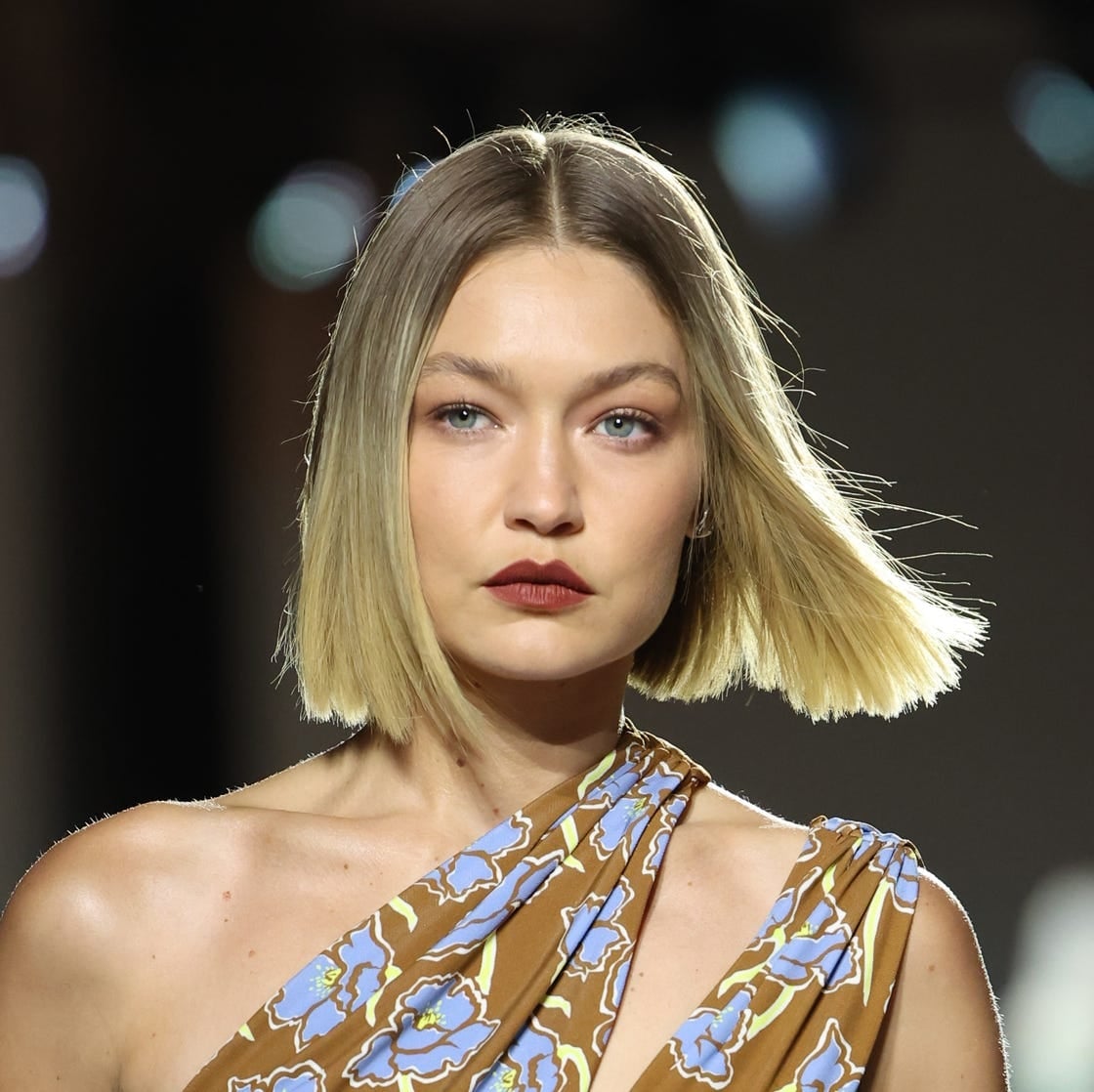 Blonde Bob With Root Shadow Blonde Bob With Root Shadow — Simple Blunt Bob