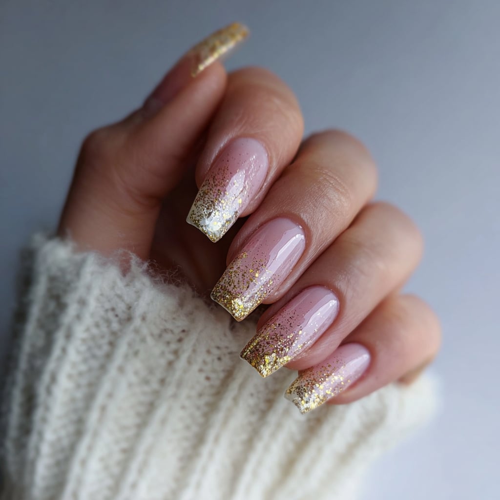 Light Beige Pearlescent Shimmer Cat-Eye Medium Almond Nails Light Beige Pearlescent Shimmer Cat-Eye Medium Almond Nails — Simple Champagne Nails