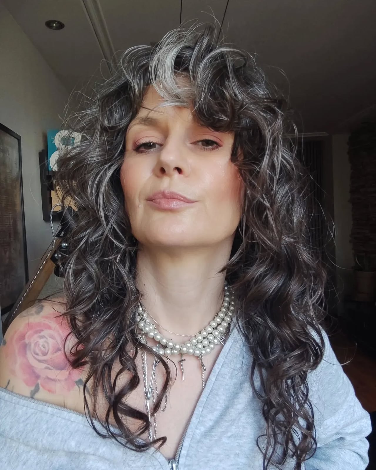 Back View Shoulder Shag With Layers — Simple Curly Shag