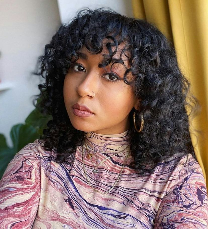 Light Brown Shag With Textured Layers — Simple Curly Shag