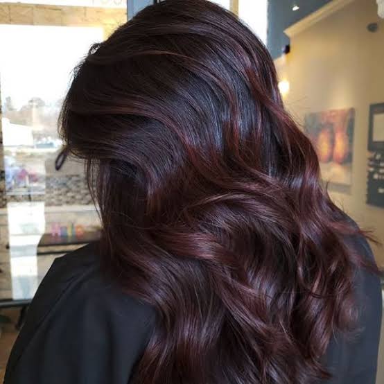 Back View Dark Brown With Auburn Lowlights Back View Dark Brown With Auburn Lowlights — Simple Dark Auburn Hair