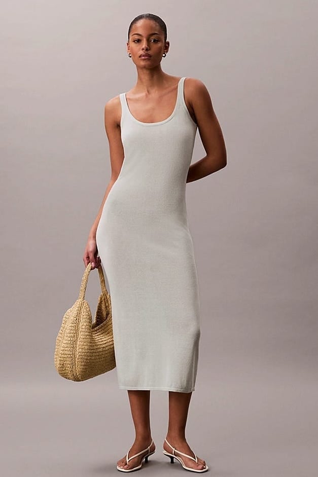 Sleeveless Knit Mint Green Midi Dress Minimalist Sleeveless Knit Mint Green Midi Dress Minimalist — Simple Dresses to Wear