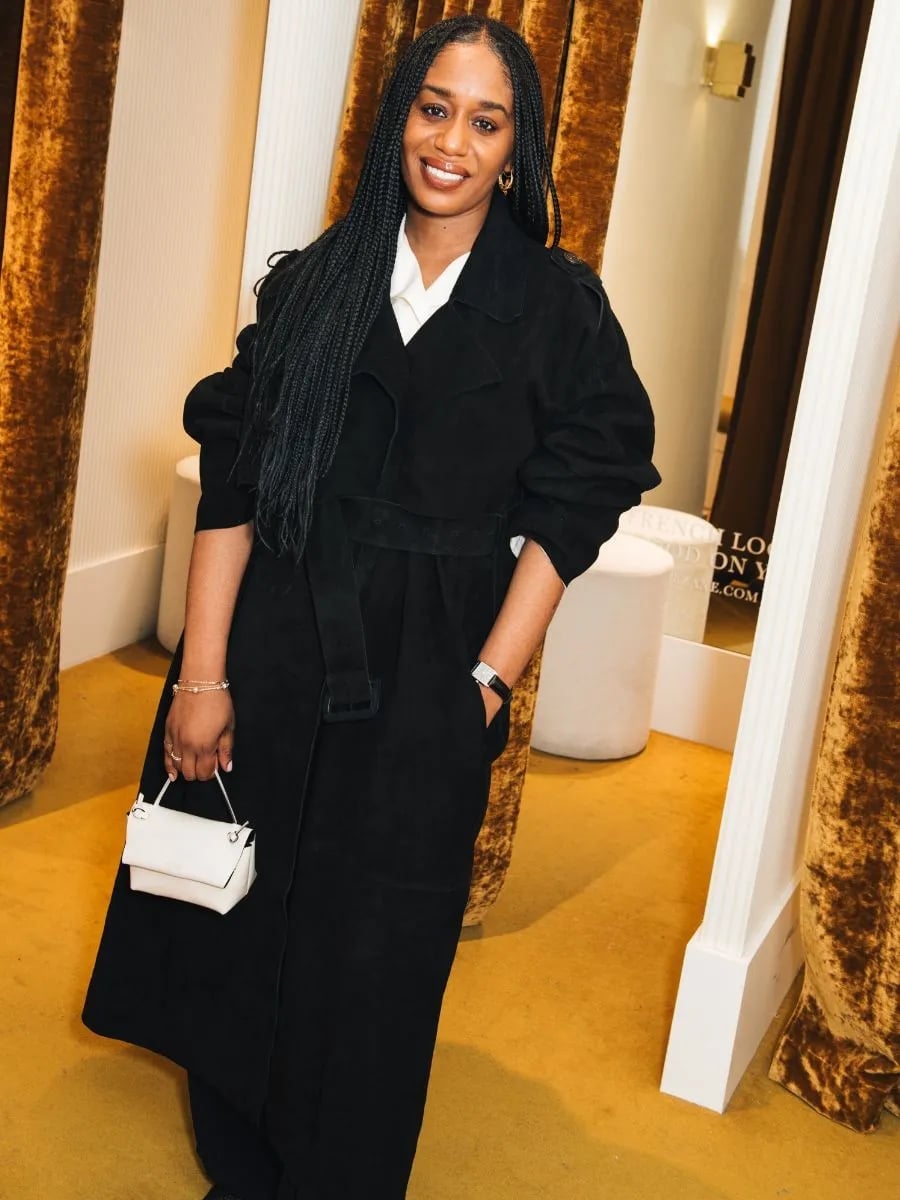 Belted Trench Coat Over White Shirt Belted Trench Coat Over White Shirt — Simple Going Out Outfits Black Women