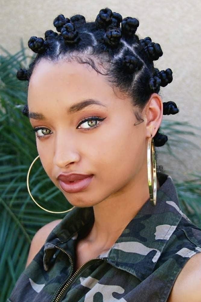 Short Black Bantu Knots Short Black Bantu Knots — Simple Haircuts for Black Women