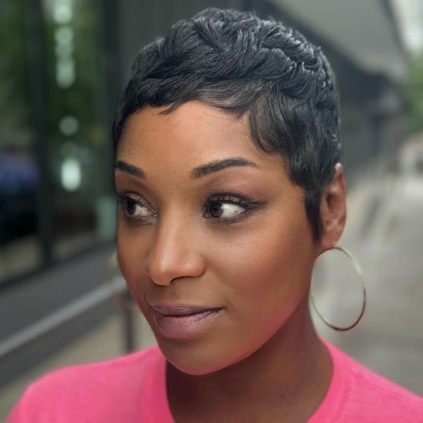 Short Wavy Pixie Cut Short Wavy Pixie Cut — Simple Haircuts for Black Women