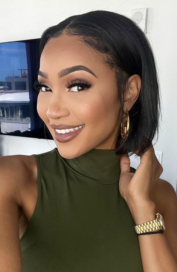 Sleek Black Bob With Side Part Sleek Black Bob With Side Part — Simple Haircuts for Black Women