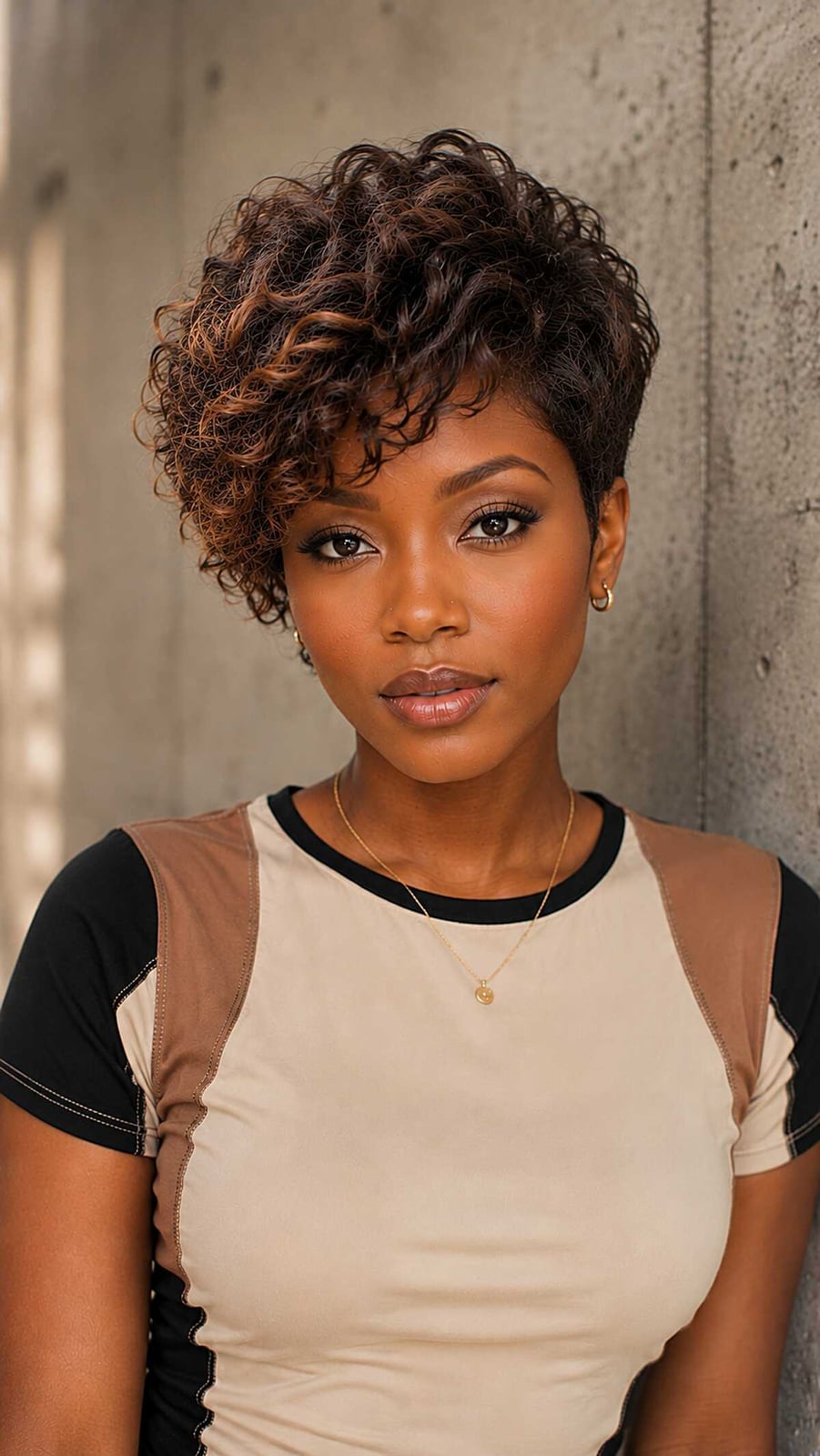 Wavy Bixie With Asymmetrical Layers Wavy Bixie With Asymmetrical Layers — Simple Haircuts for Black Women