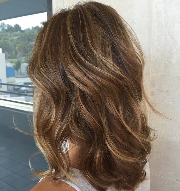 Light Brown Collarbone With Blonde Highlights Light Brown Collarbone With Blonde Highlights — Simple Highlights