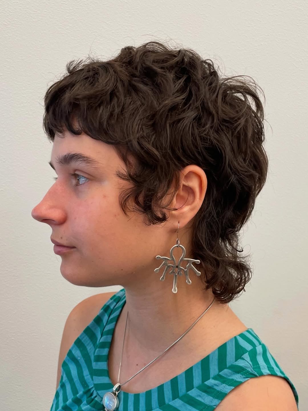 Ear Length Dark Brown Pixie Mullet With Short Bangs Ear Length Dark Brown Pixie Mullet With Short Bangs — Simple Mullet Hairstyles
