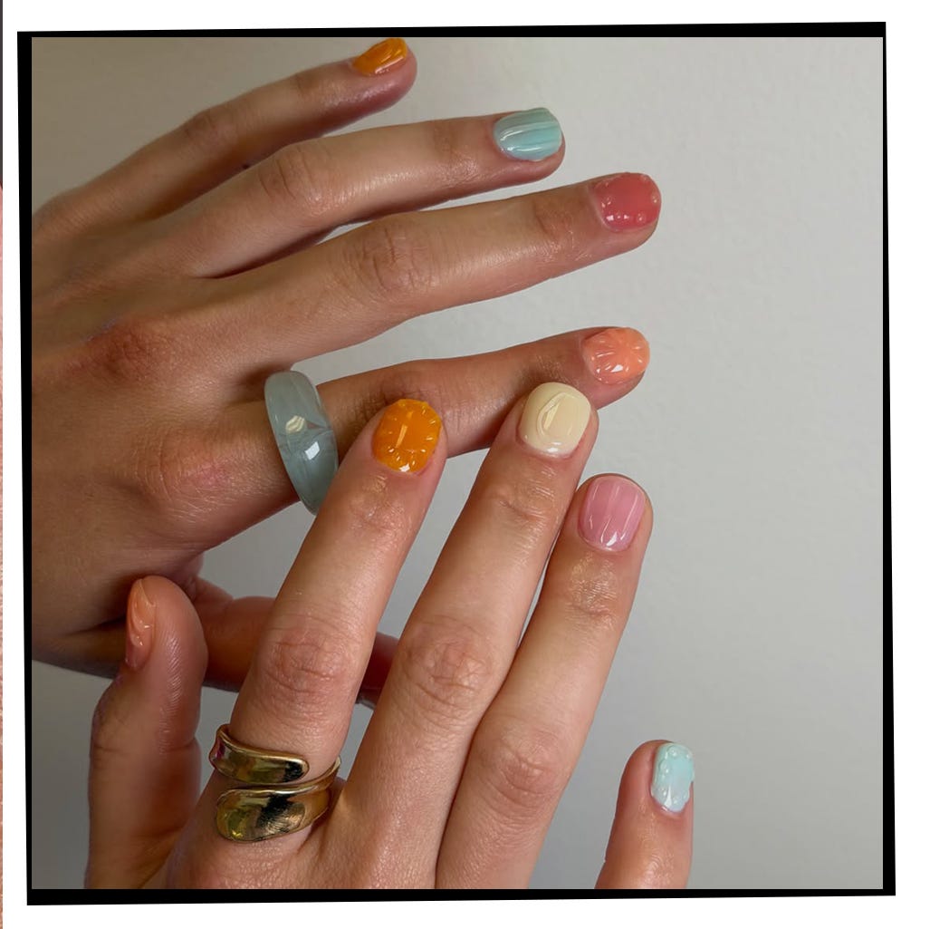 Short Almond Glossy Pastel Color Variety Short Almond Glossy Pastel Color Variety — Simple Nail Designs