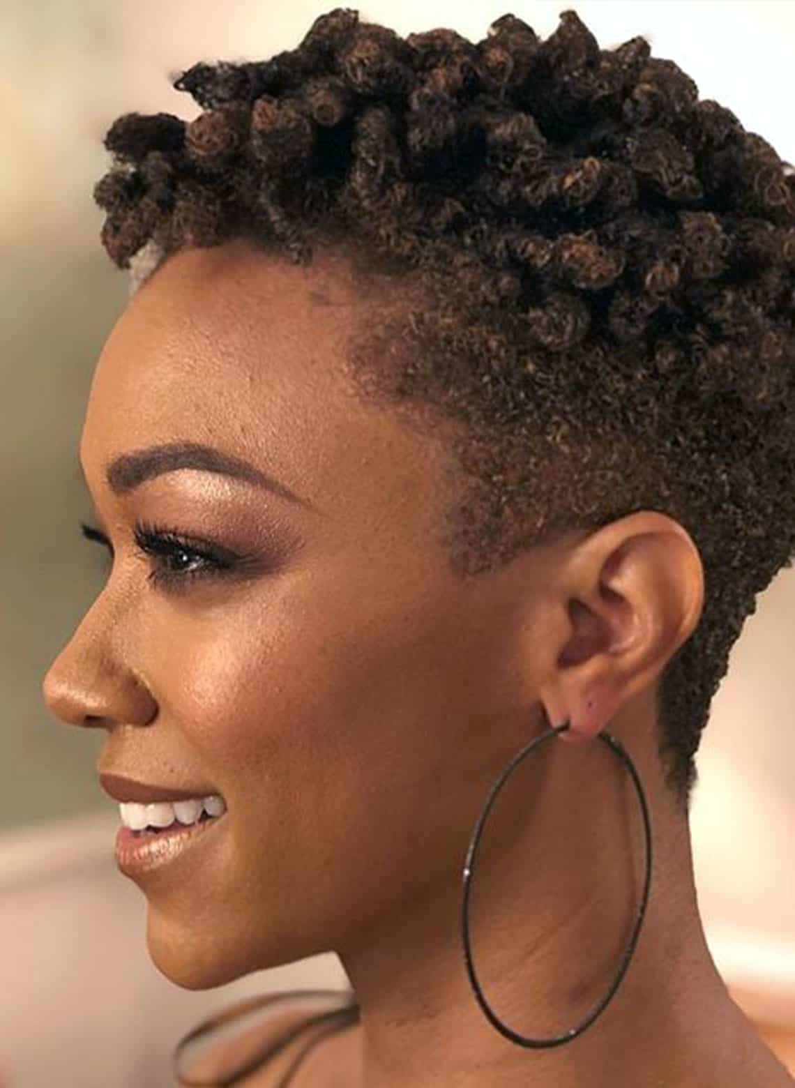 Short Tapered Cut With Defined Curls Short Tapered Cut With Defined Curls — Simple Natural Hair Hairstyles
