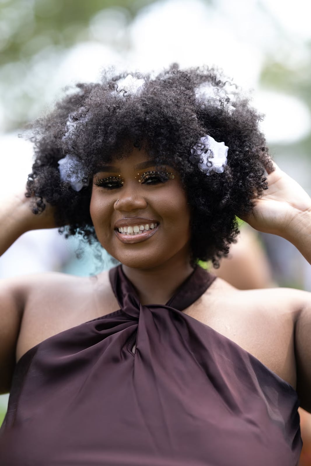 Shoulder Length Voluminous Afro Shoulder Length Voluminous Afro — Simple Natural Hair Hairstyles