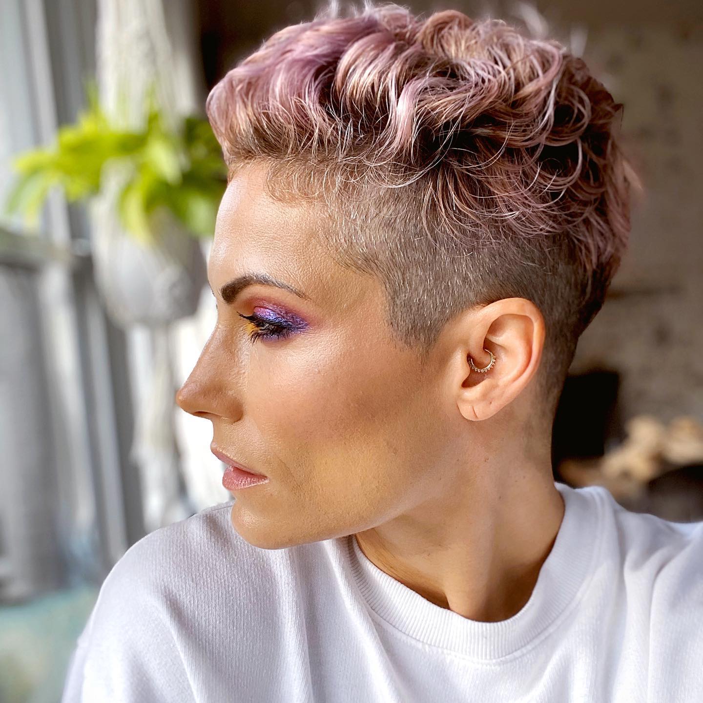 Dark Brown Layered Pixie — Simple Pixie Hairstyles