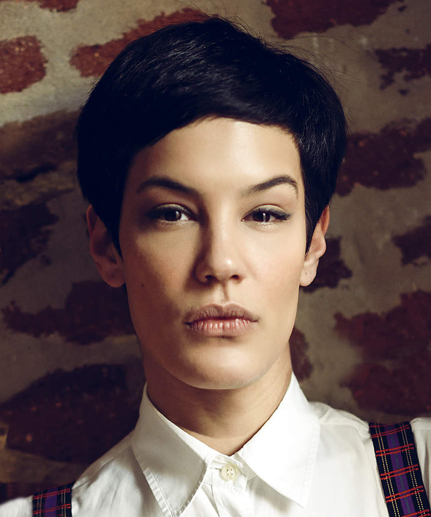 Sleek Dark Brown Pixie With Straight Bangs — Simple Pixie Hairstyles