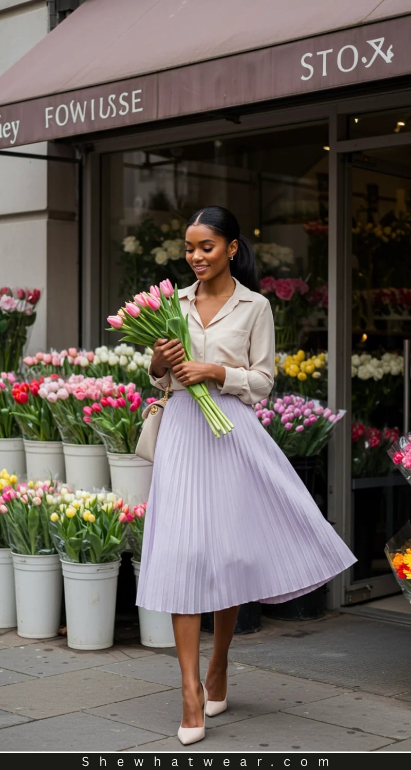 31 Pleated Skirt Outfit Ideas That Make Looking Chic So Easy
