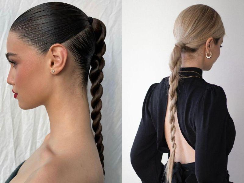 Voluminous Blonde High Ponytail With Highlights, Straight Voluminous Blonde High Ponytail With Highlights, Straight — Simple Pony Hairstyles