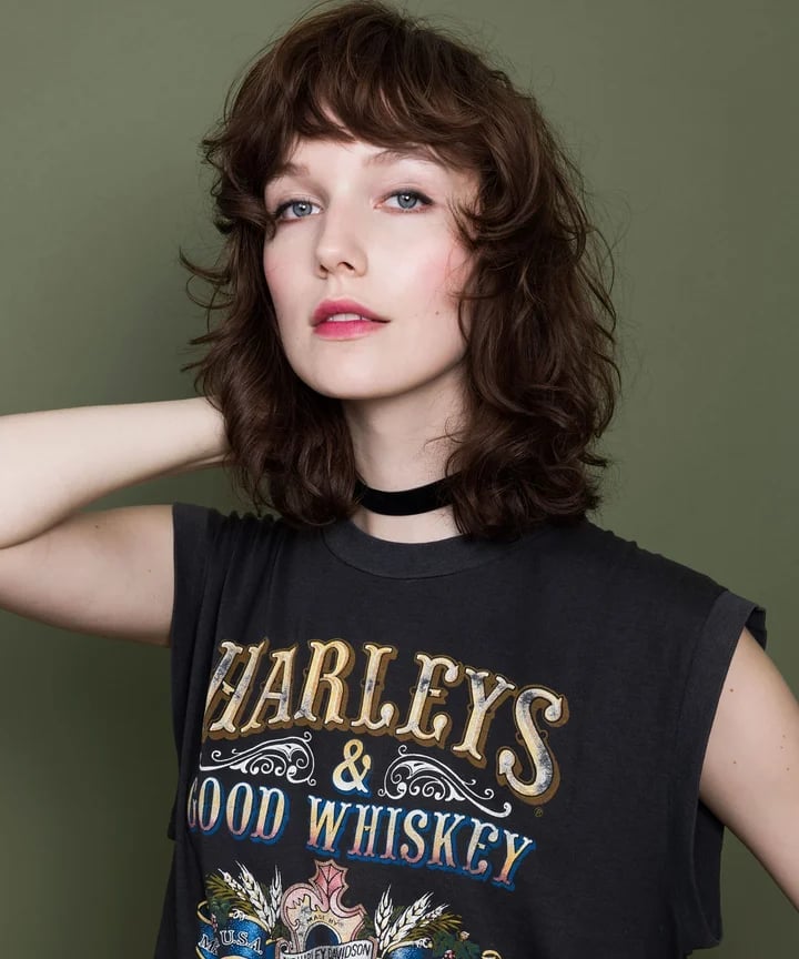 Shoulder Length Dark Brown Shag With Choppy Texture and Air Dried Shoulder Length Dark Brown Shag With Choppy Texture and Air Dried — Simple Shag Hairstyles