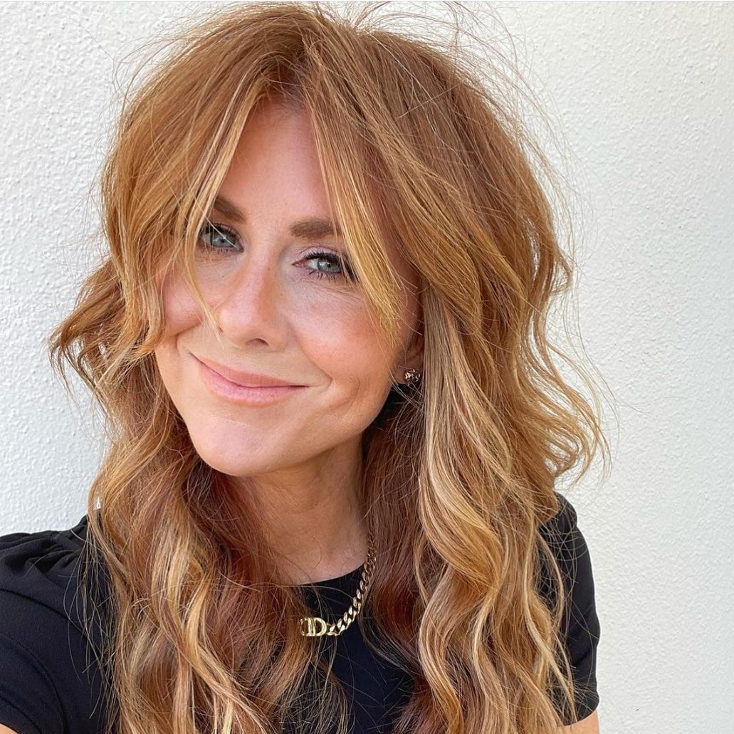 Mid-Back Strawberry Blonde Shag Mid-Back Strawberry Blonde Shag — Simple Shag Hairstyles