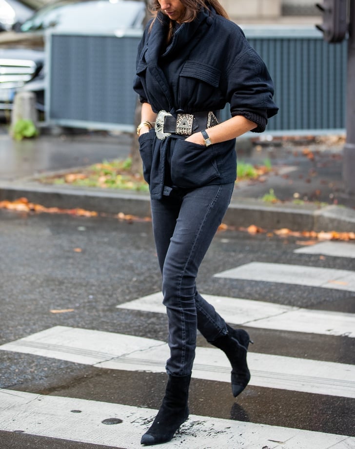 Black Skinny Jeans With Black Knit Top — Simple Skinny Jeans Outfits