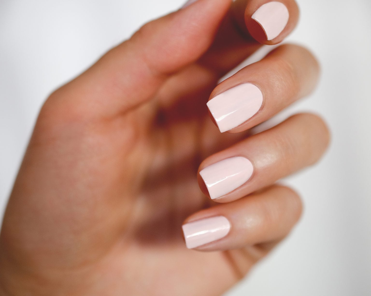 Perfectly Shaped Sheer Pink Squoval Nails Perfectly Shaped Sheer Pink Squoval Nails — Simple Squoval Nails