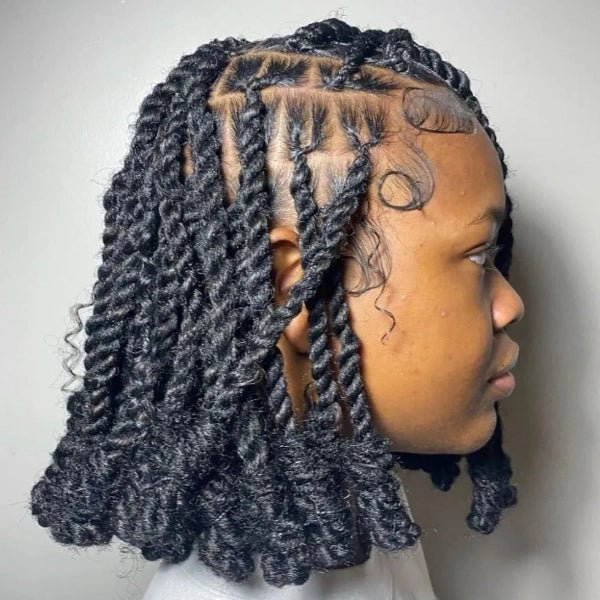 Shoulder Length Twisted Locs With Defined Parts Shoulder Length Twisted Locs With Defined Parts — Simple Starter Locs