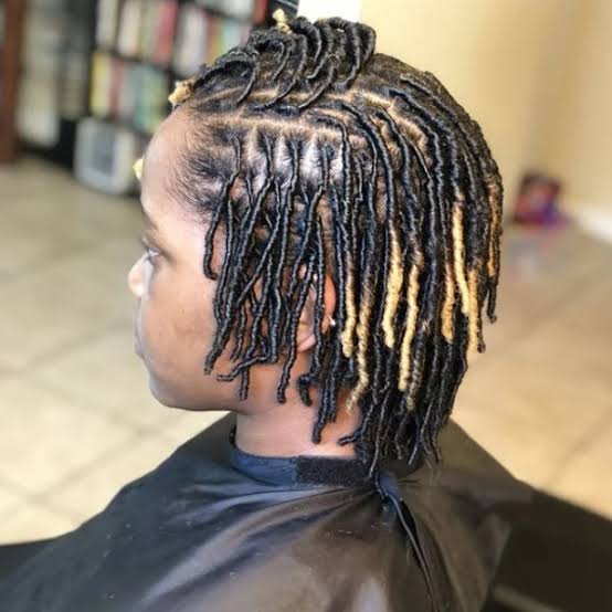 Collarbone Locs With Blonde Highlights Collarbone Locs With Blonde Highlights — Simple Starter Locs