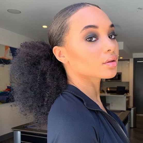 Voluminous Dark Brown Wavy Ponytail — Slick Back Ponytail Ideas