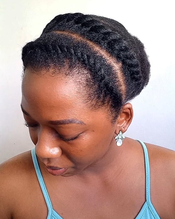 Chin Length Neat Flat Twists Chin Length Neat Flat Twists — Trendy 4c Hairstyles