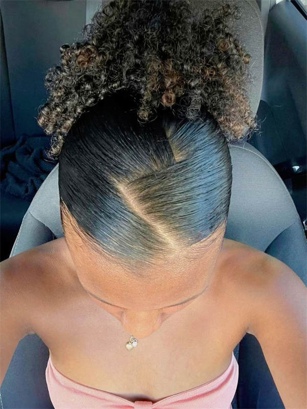 Collarbone Slicked Back Ponytail Collarbone Slicked Back Ponytail — Trendy 4c Hairstyles