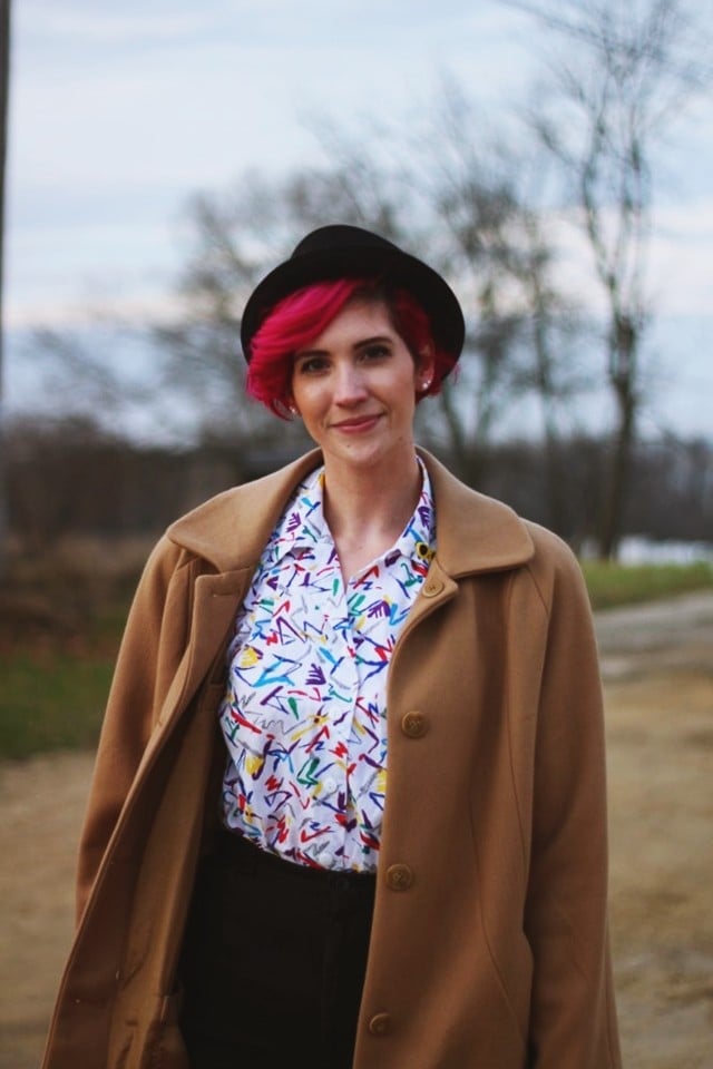 Red Sequin Mini Dress With Red Tights — Trendy 80s Style