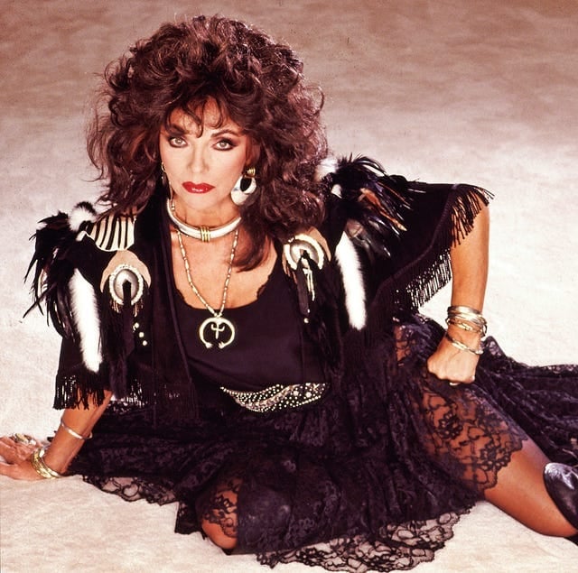 Fringed Vest With Statement Jewelry — Trendy 80s Style