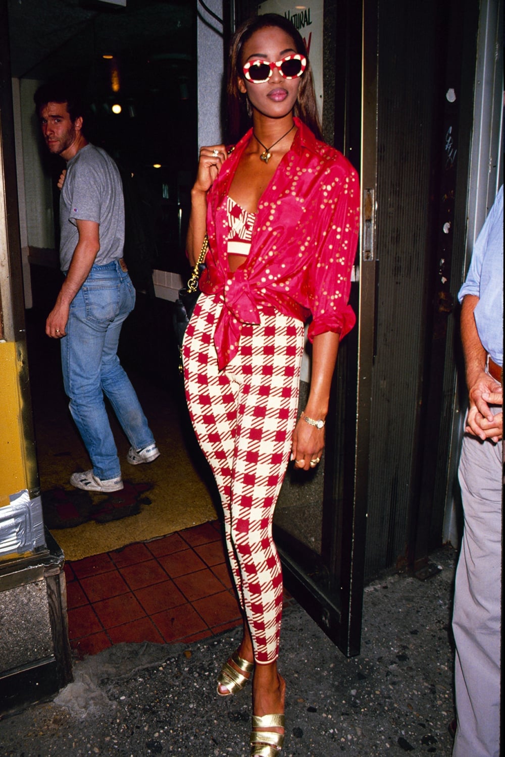 Checked Matching Set with Platform Sandals Checked Matching Set with Platform Sandals — Trendy 90s Style