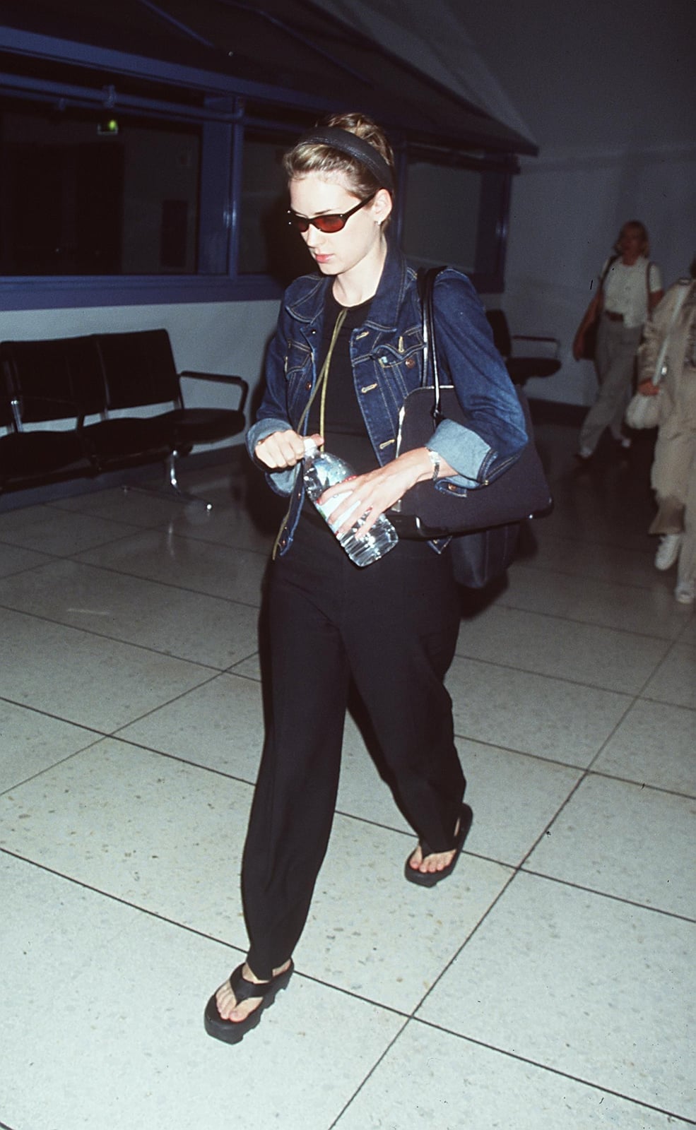Denim Jacket with Relaxed Trousers Denim Jacket with Relaxed Trousers — Trendy 90s Style