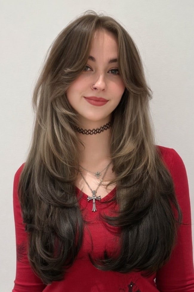 Chin Length Bob With Subtle Highlights — Trendy Ash Brown Hair