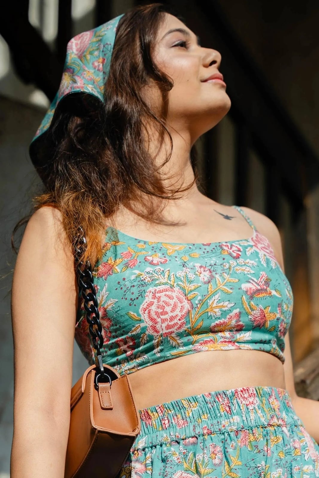 Matching Bandana Set With Wide Leg Pants Matching Bandana Set With Wide Leg Pants — Trendy Bandana Outfits