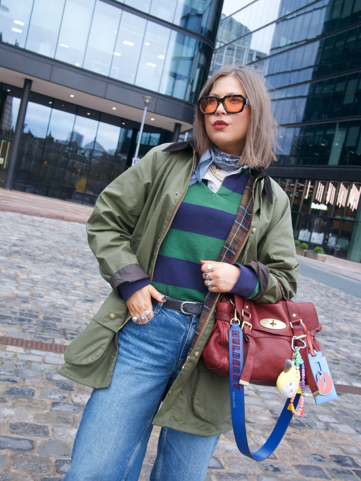 Olive Green Barn Jacket with Layered Shirts and Jeans Olive Green Barn Jacket with Layered Shirts and Jeans — Trendy Barn Jacket Outfit