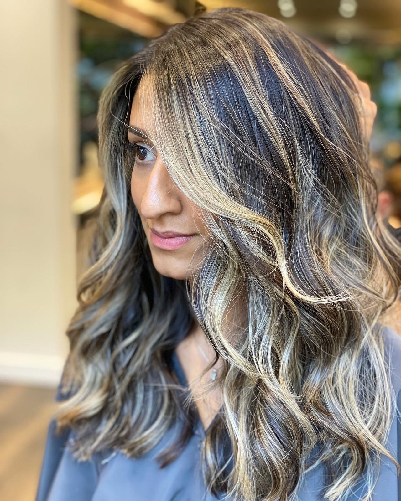 Dark Blonde Balayage With Natural Blend Dark Blonde Balayage With Natural Blend — Trendy Blonde Balayage