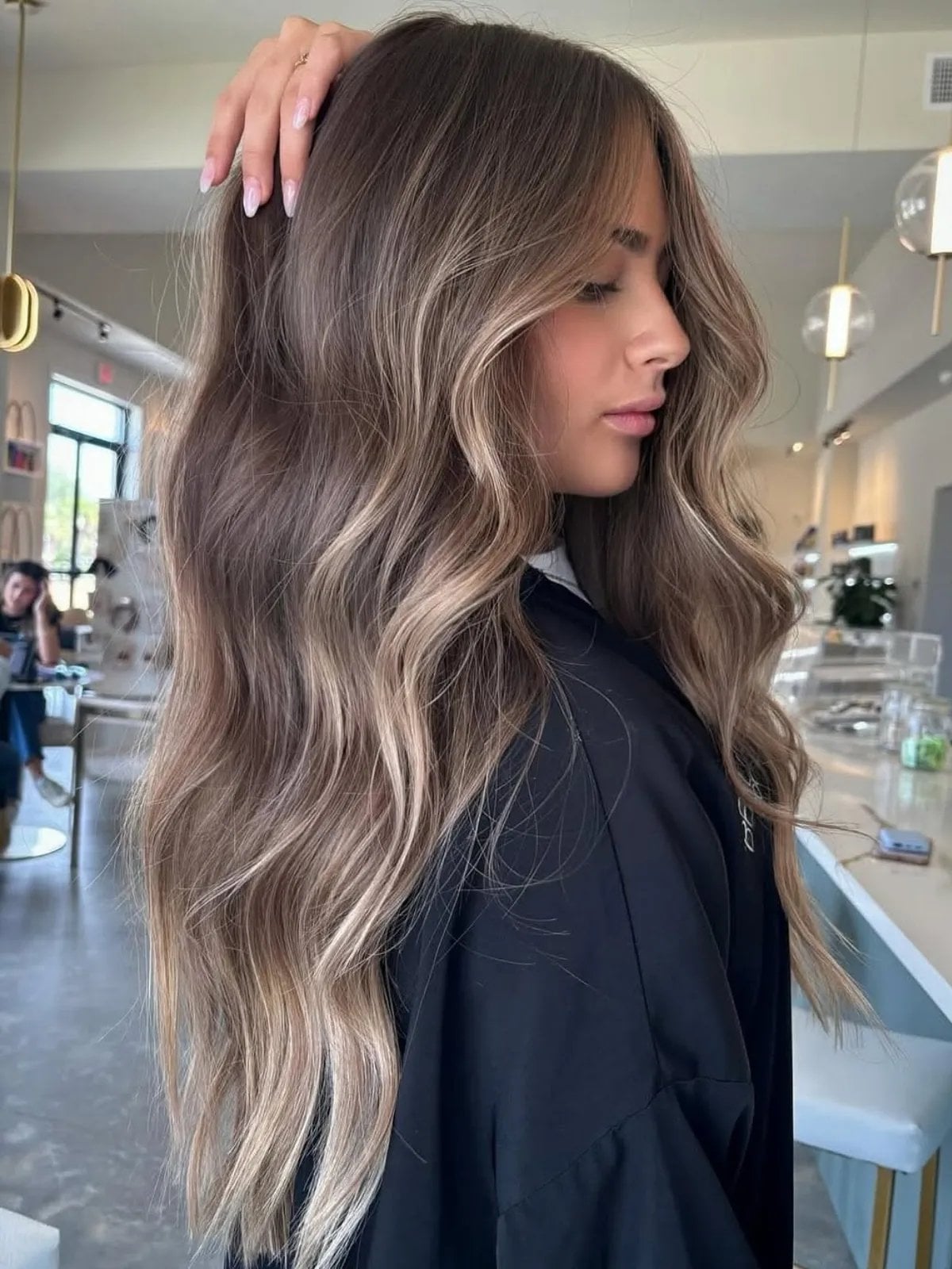 Dark Blonde Balayage Natural Colour Blend, Mid-Back Dark Blonde Balayage Natural Colour Blend, Mid-Back — Trendy Blonde Balayage