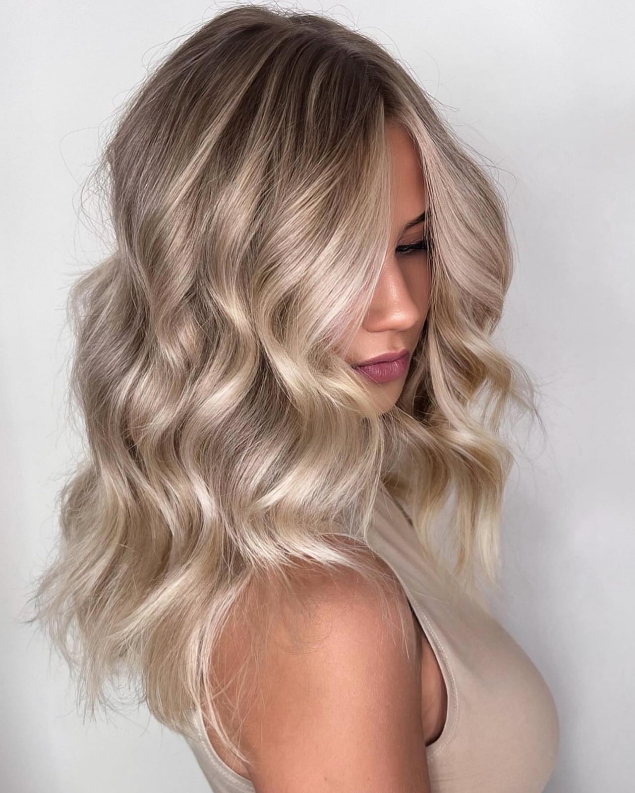 Dimensional Blonde Balayage Lob Dimensional Blonde Balayage Lob — Trendy Blonde Lob