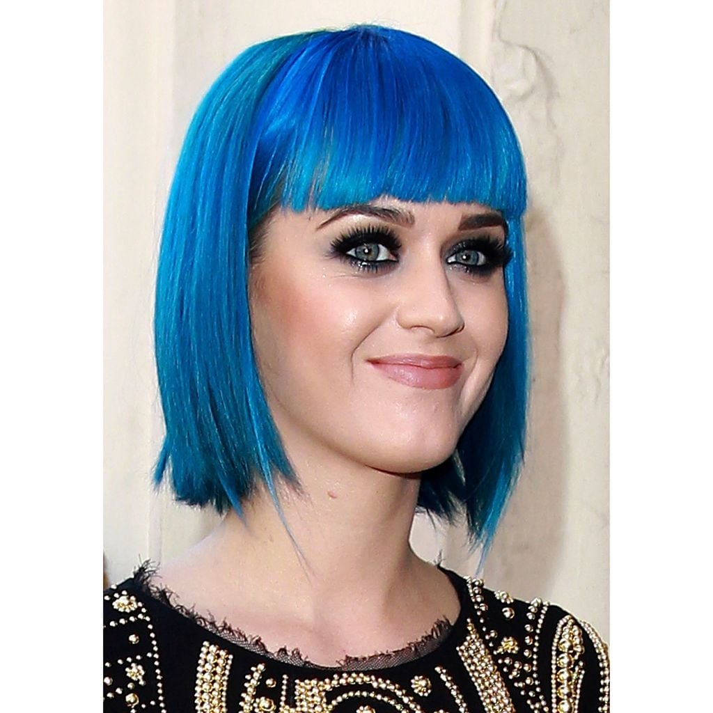 Chin Length Bob Pastel Blue And Turquoise — Trendy Blue Hair Color