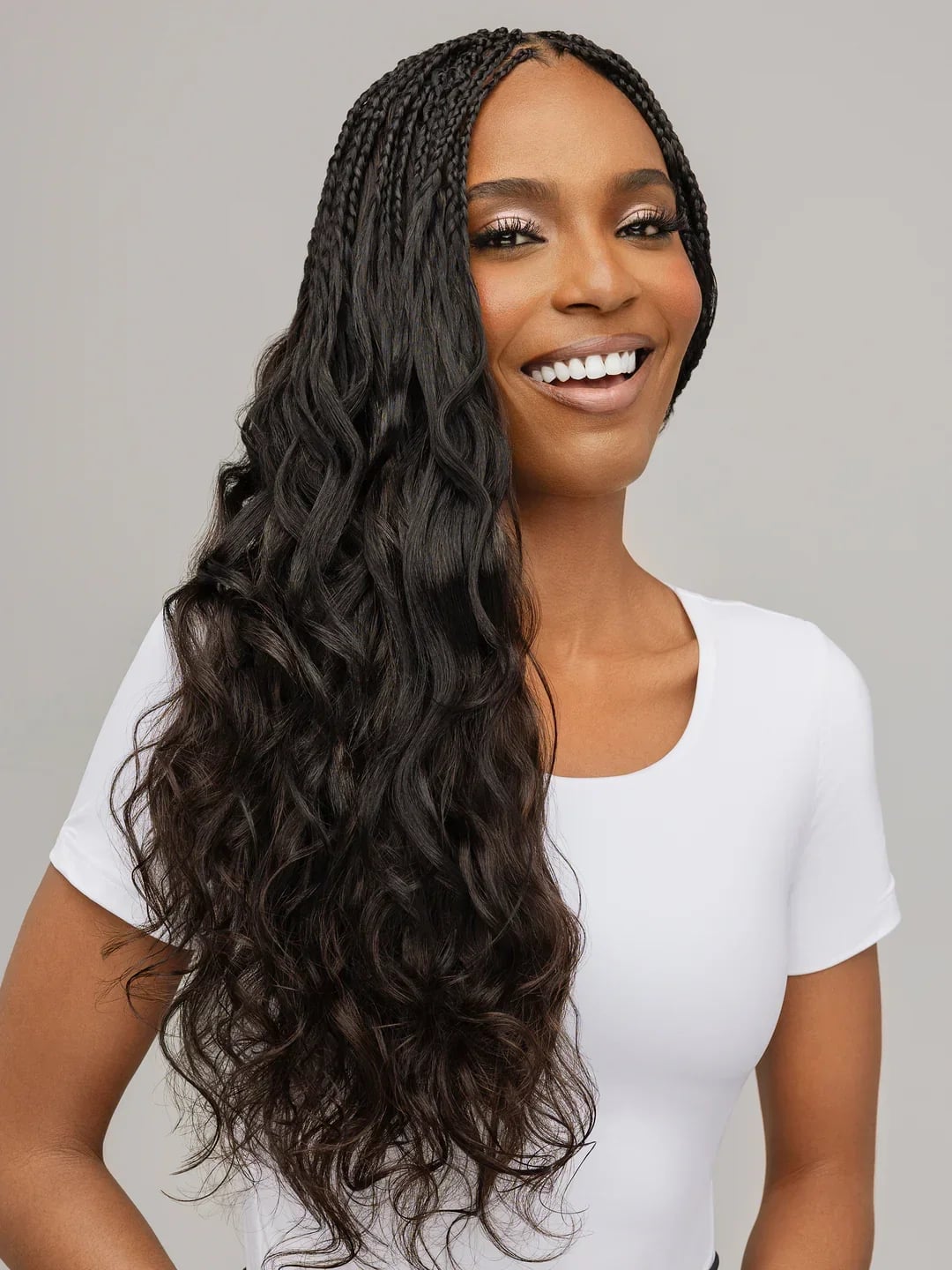 Micro Braids Transitioning To Loose Waves Micro Braids Transitioning To Loose Waves — Trendy Braids Wig