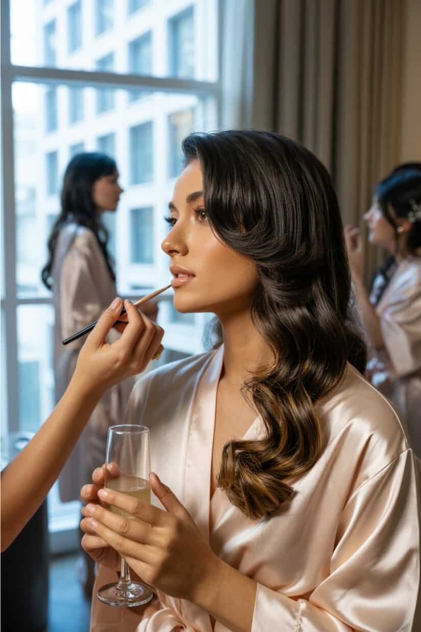 Bridesmaids' Ways to Wear Their Hair Down