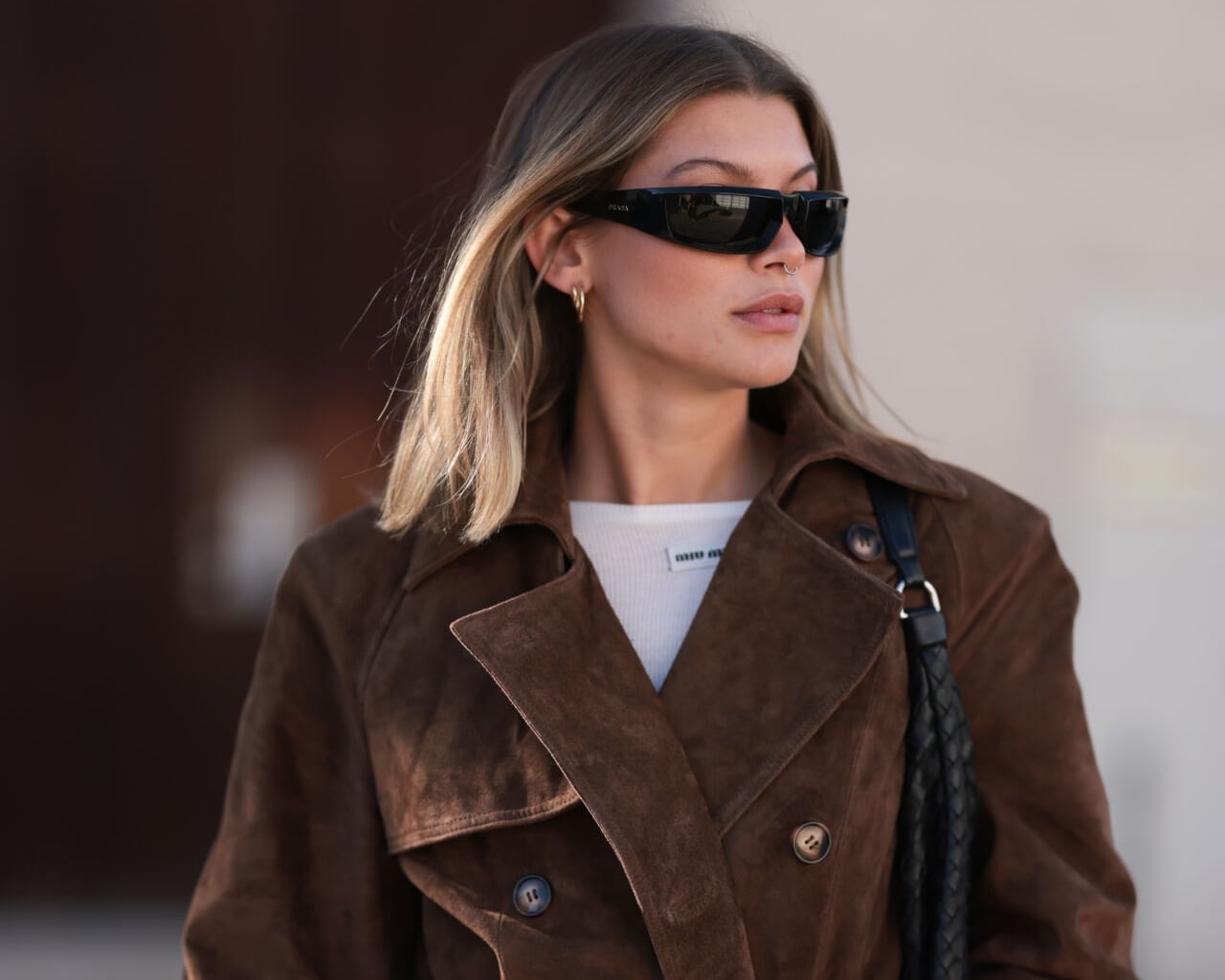 Double-breasted Brown Suede Trench Coat Double-breasted Brown Suede Trench Coat — Trendy Brown Suede Jacket Outfit