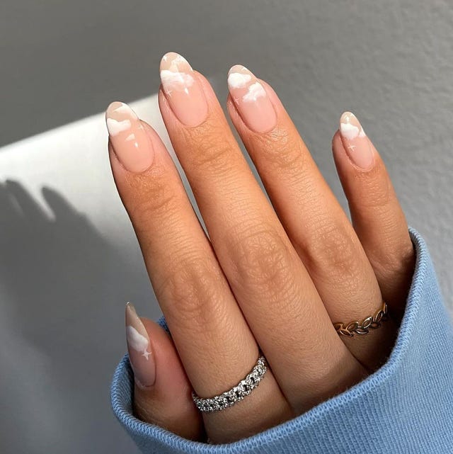 Long Almond Cloud French Manicure Long Almond Cloud French Manicure — Trendy Builder Gel Nails