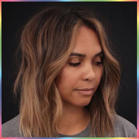 Collarbone Caramel Balayage Medium Brown Collarbone Caramel Balayage Medium Brown — Trendy Caramel Hair Color
