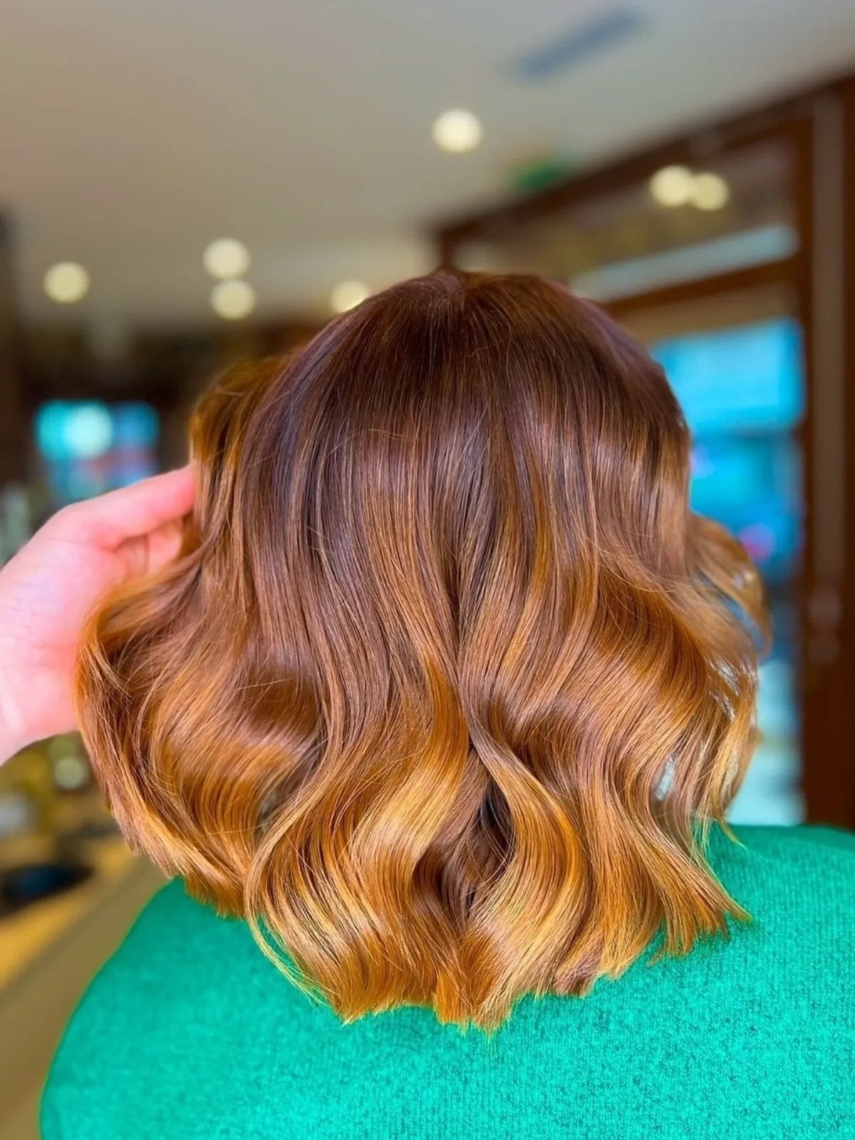 Chin Length Bob Dark Brown Caramel Ombre Chin Length Bob Dark Brown Caramel Ombre — Trendy Caramel Hair Color