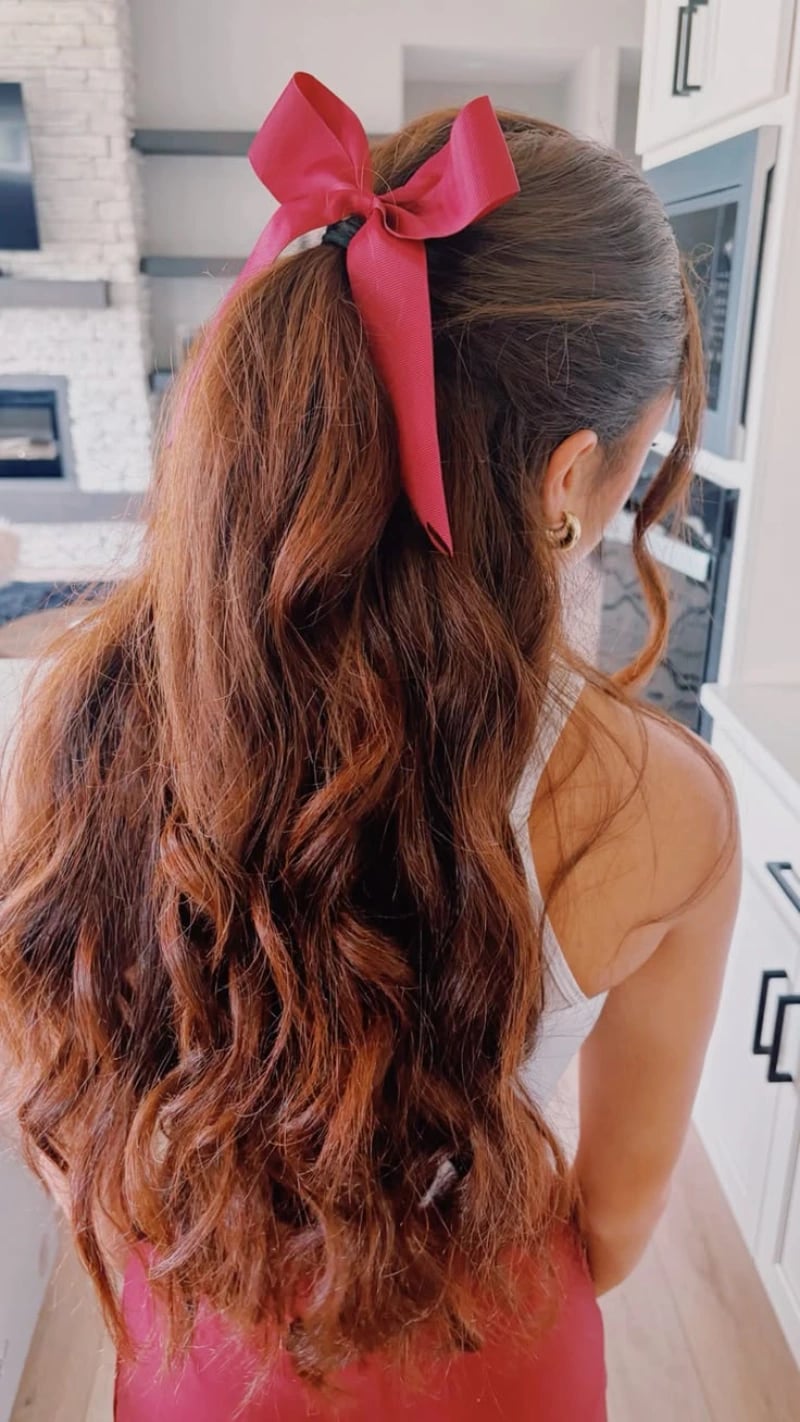 Dark Blonde Ponytail With Wispy Bangs Dark Blonde Ponytail With Wispy Bangs — Trendy Cheer Hair