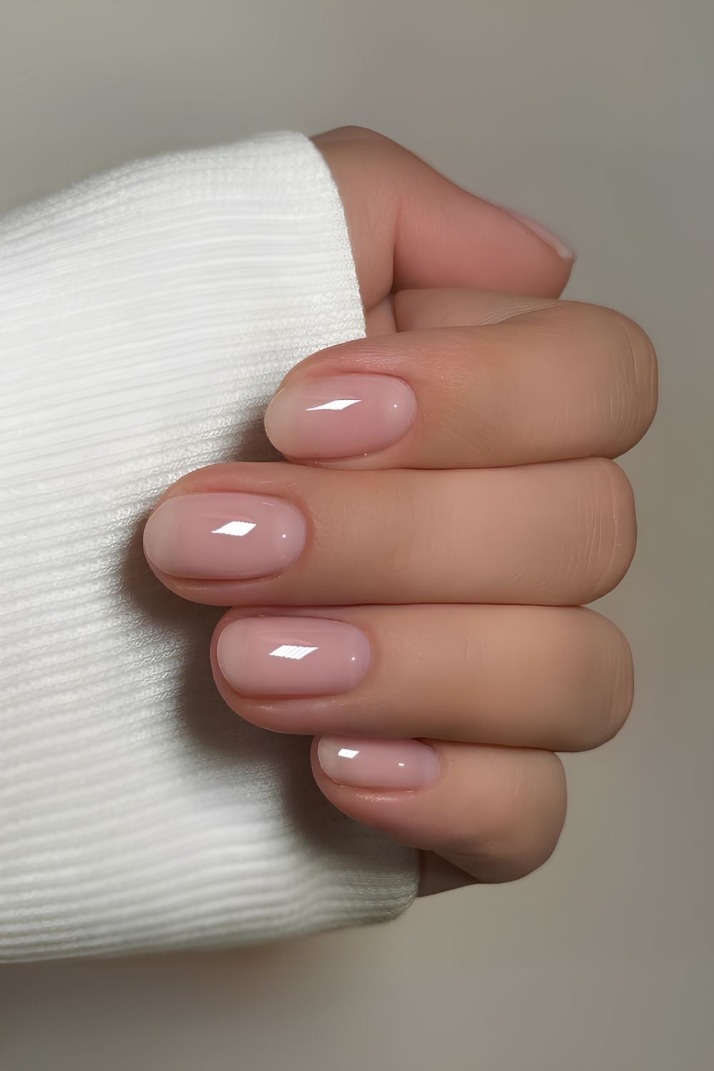 Sheer Pale Pink Short Soft Square Nails Sheer Pale Pink Short Soft Square Nails — Trendy Clean Girl Nails