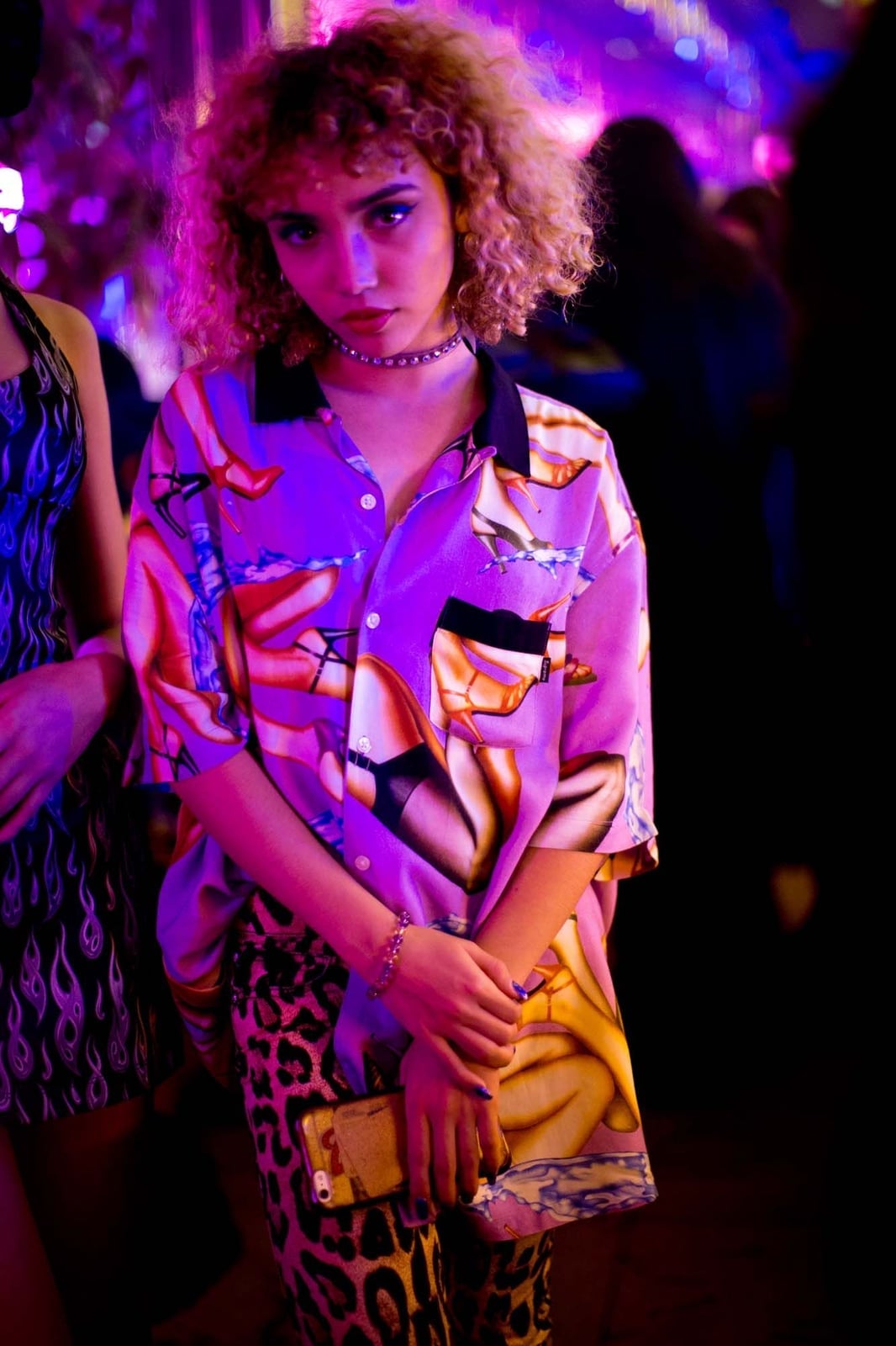 Graphic Print Shirt with Leopard Skirt Graphic Print Shirt with Leopard Skirt — Trendy Club Outfits