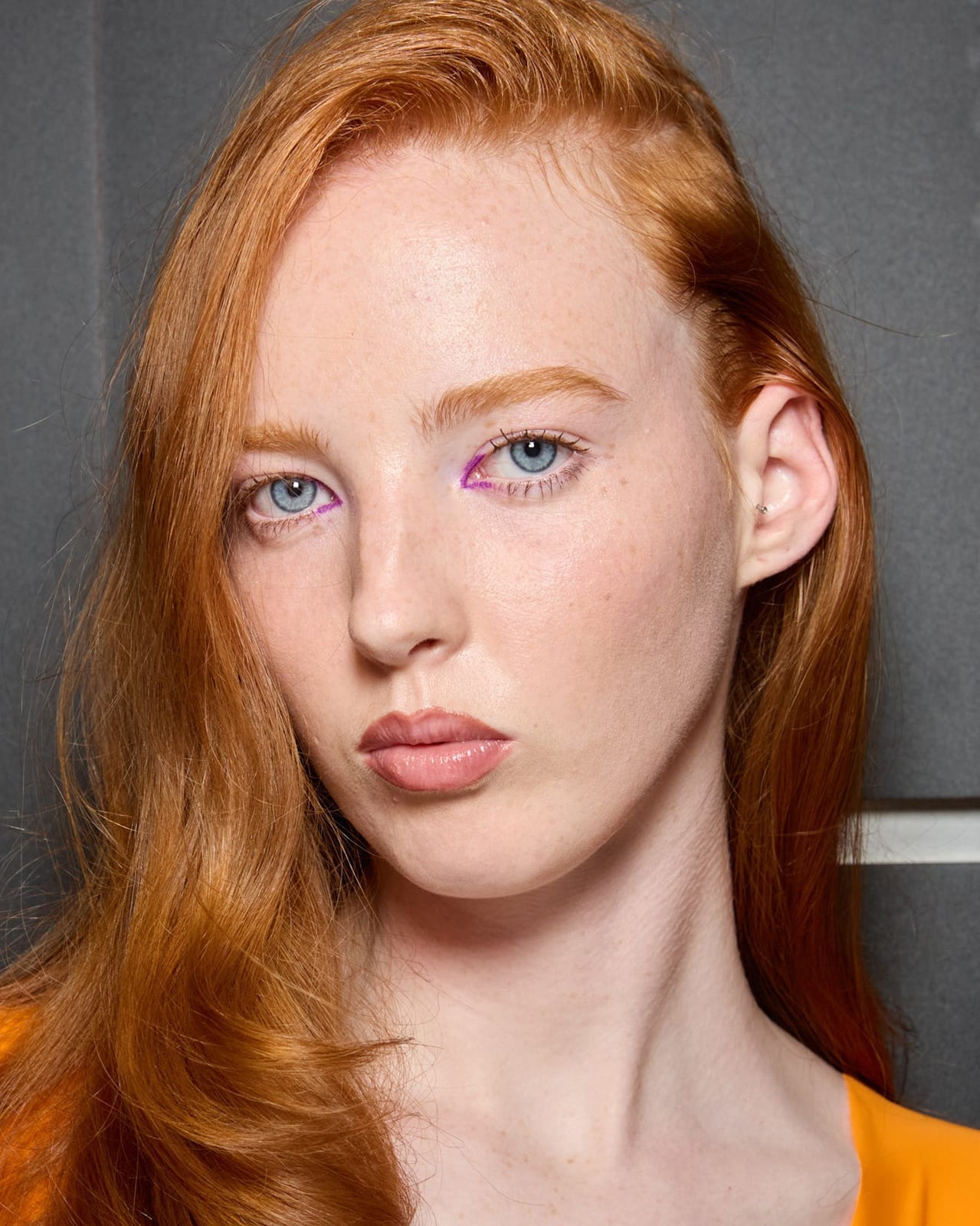Collarbone Copper Air Dried Waves — Trendy Copper Hair